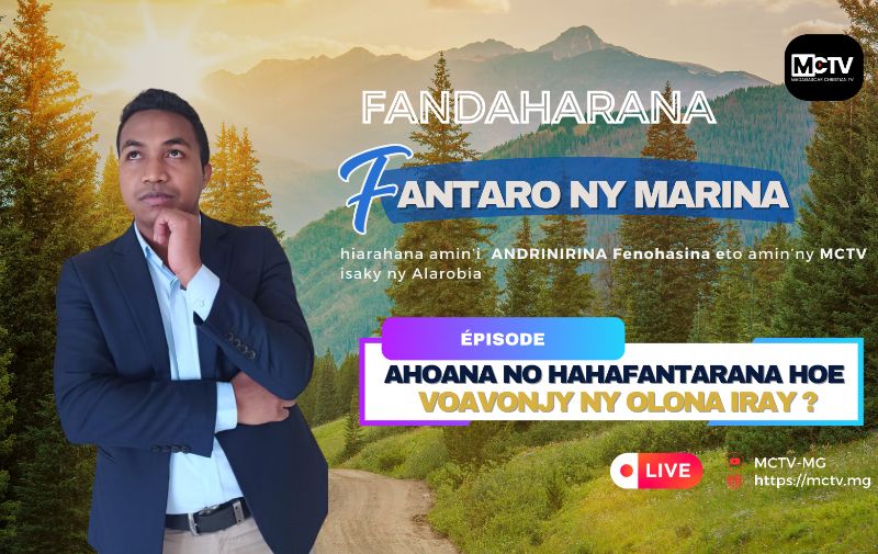 AHOANA NO HAHAFANTARANA HOE VOAVONJY NY OLONA IRAY ?