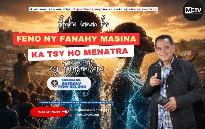 AOKA IANAO HO FENO NY FANAHY MASINA KA TSY HO MENATRA MIJORO AMIN'NY FILAZANTSARA