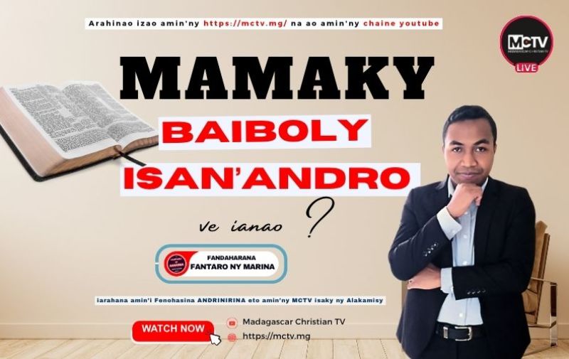 MAMAKY BAIBOLY ISAN'ANDRO VE IANAO ?