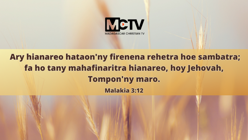Malachie 3:12